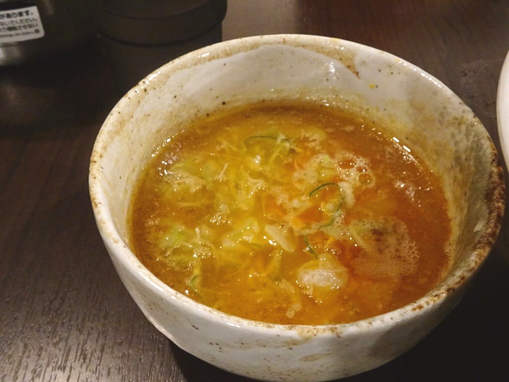 ちばから　つけ麺のスープ