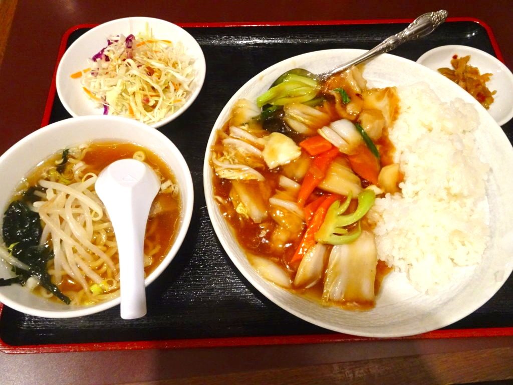 中華丼セット(小ラーメン)