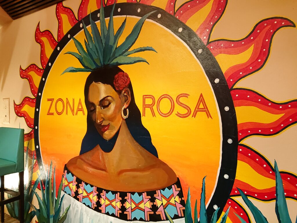 ZONA ROSA （ソナロッサ）＠恵比寿　店内壁の絵