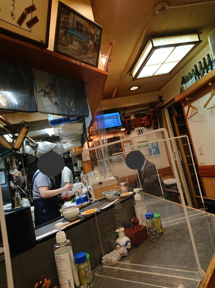店内のカウンター席　魚料理 のじま（さかなりょうりのじま）＠渋谷