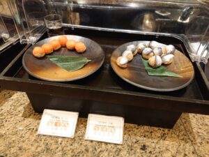 ニューオータニ SATSUKI（サツキ） 朝食ビュッフェ てまり寿司