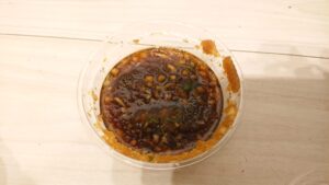 かつやのまぐろカツとささみカツの合い盛り丼弁当の特性ダレ