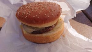 船橋アンデルセン公園 【カフェテキサス】のハンバーガー