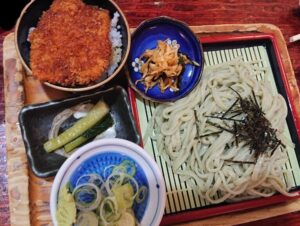 そばかうどんとタレカツ丼セット
