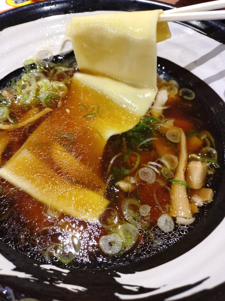 ふと麺ラーメンの麺の長さ