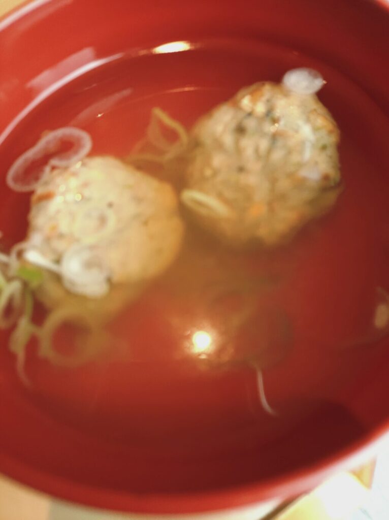 漁師丼のつみれ汁